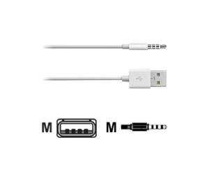 Cable Apple Ipod Shuffle Usb 4 Generacion Mc003zm A